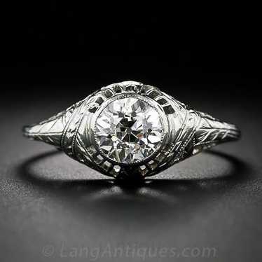 Art Deco 1.05 Carat Diamond Engagement Ring - image 1