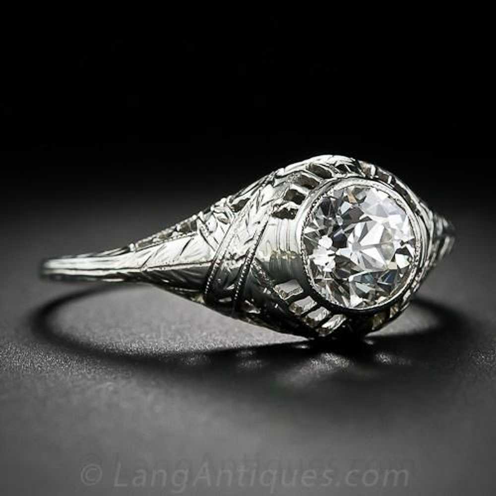 Art Deco 1.05 Carat Diamond Engagement Ring - image 2