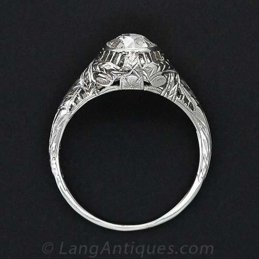 Art Deco 1.05 Carat Diamond Engagement Ring - image 4