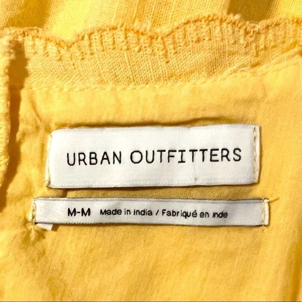 Urban Outfitters Embroidered Yellow Tiered Ruffle… - image 7