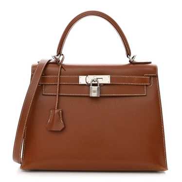 HERMES Courchevel Kelly Sellier 28 Gold