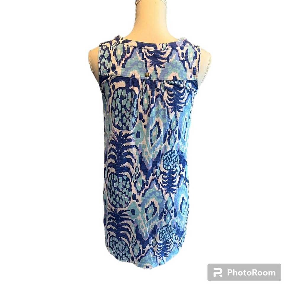 Lilly Pulitzer sleeveless shirt dress size XS LIK… - image 4