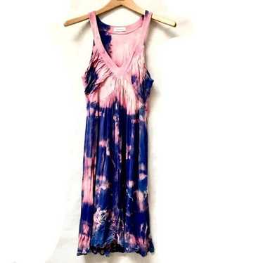 Calvin Klein XS Toga Dress Purple Magenta Pink Yac