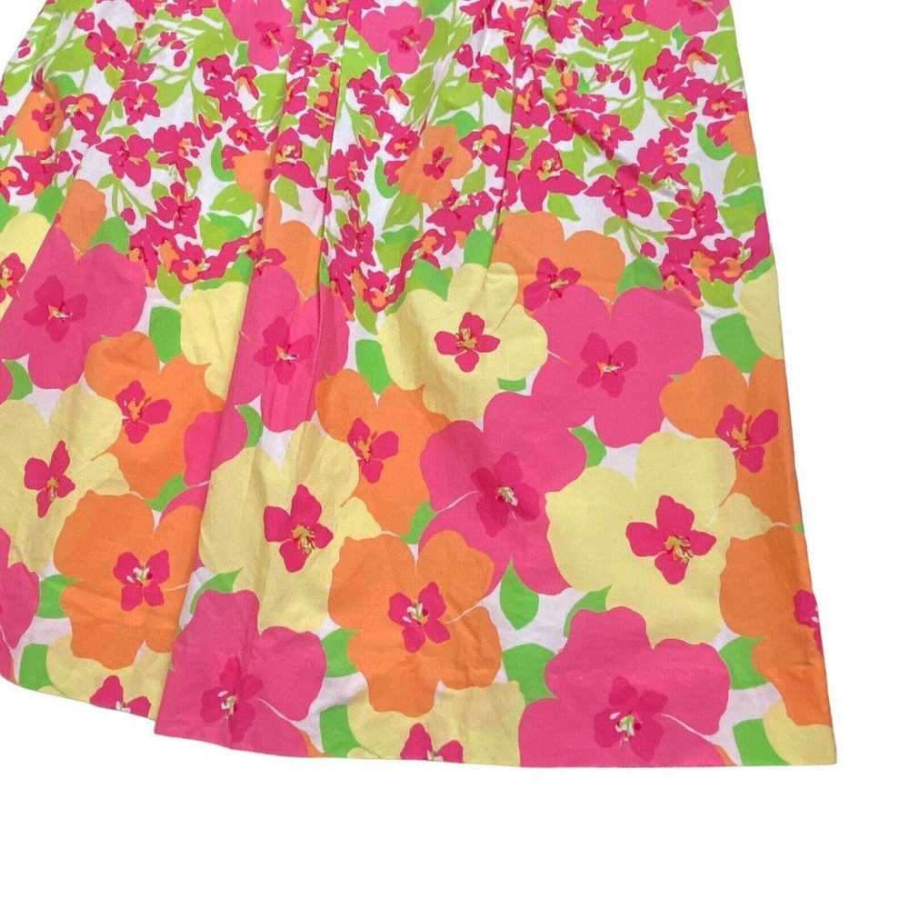 LILLY PULITZER Womens Strapless Floral Midi dress… - image 4
