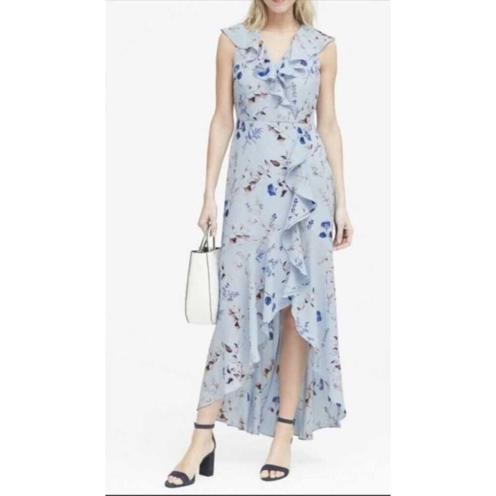 Banana Republic Faux Wrap Floral Dress Women 14 H… - image 1