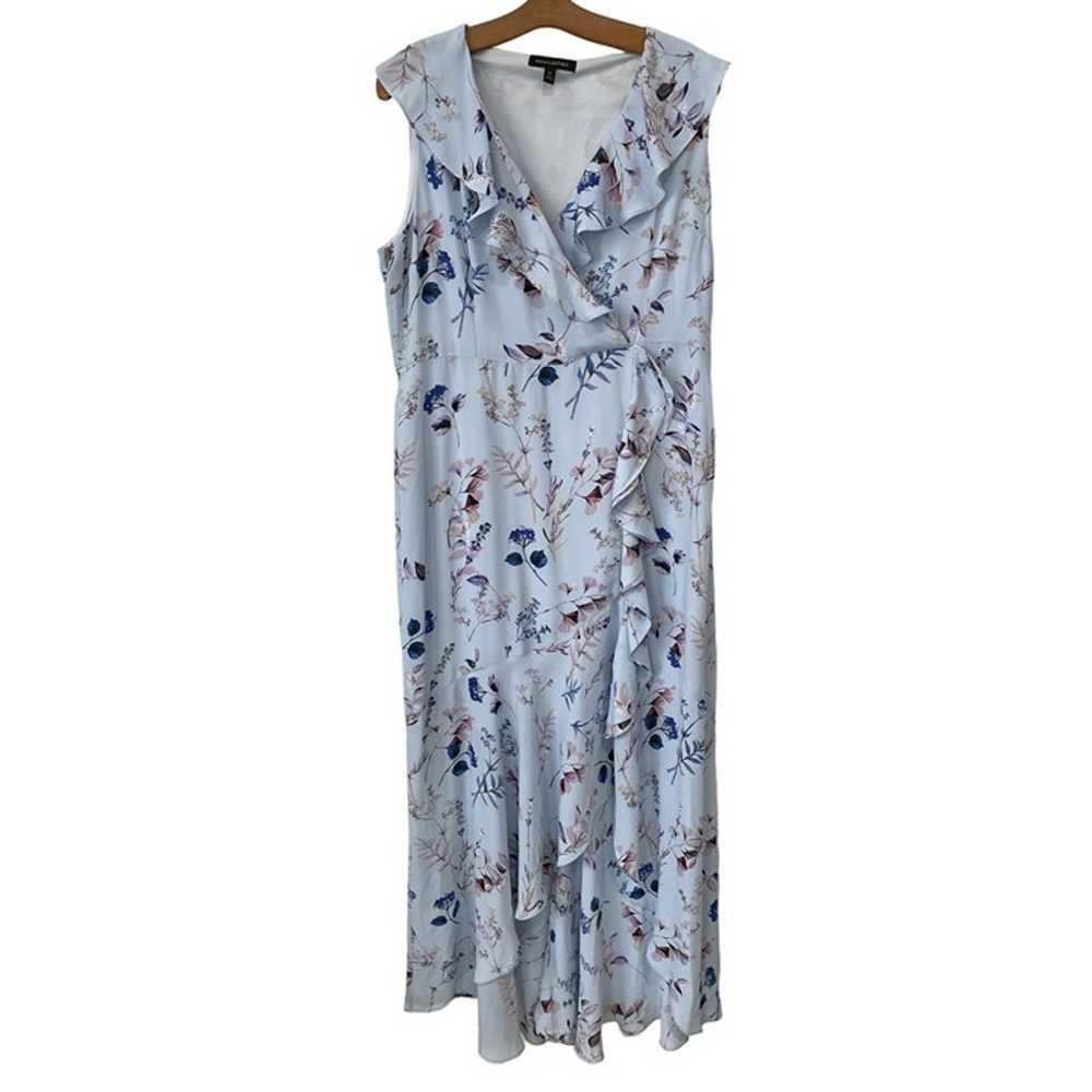 Banana Republic Faux Wrap Floral Dress Women 14 H… - image 2