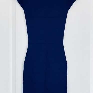 Max Studio Blue Fitted Dress XS