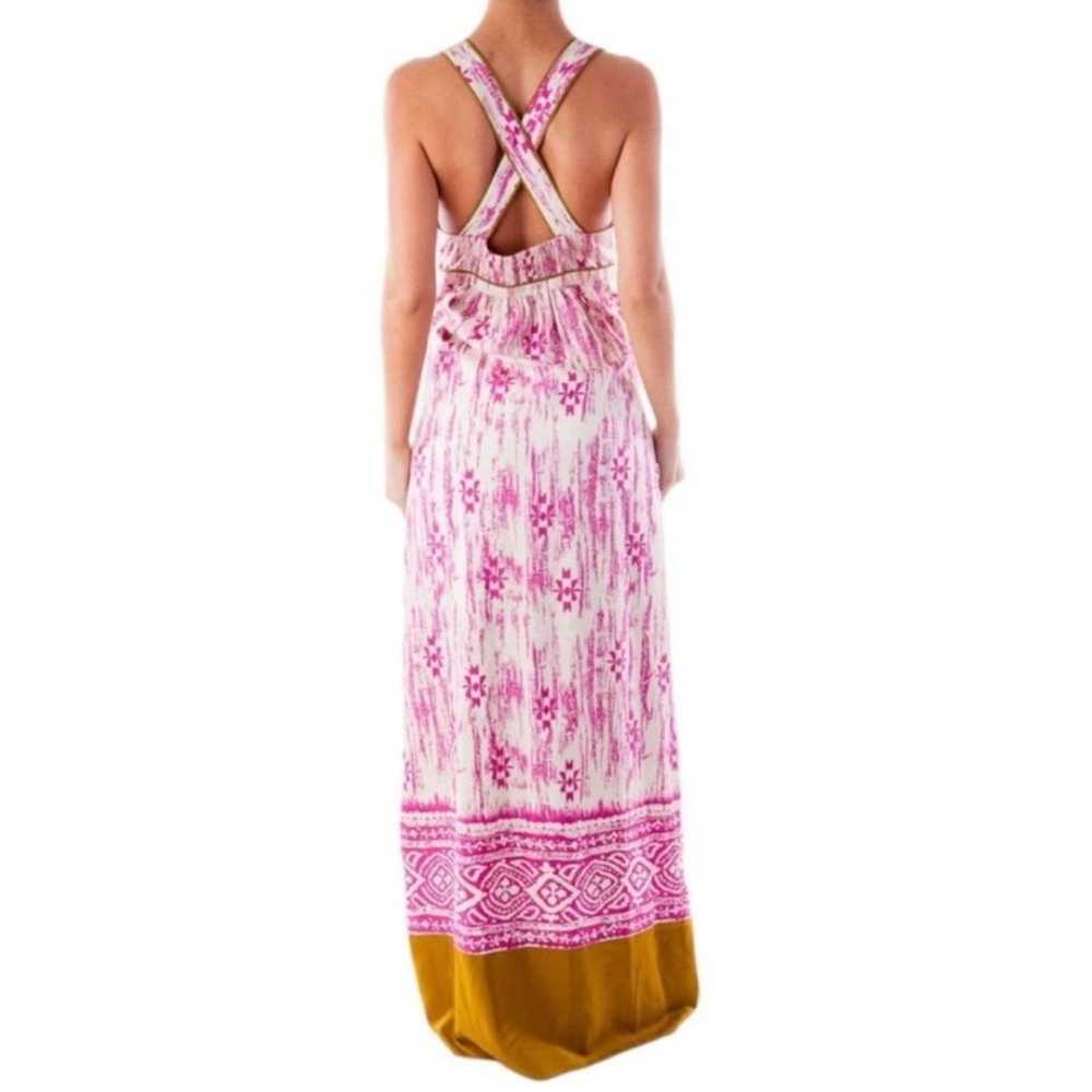 Ann Taylor LOFT 100% Silk Dress Abstract Ikat Pat… - image 2
