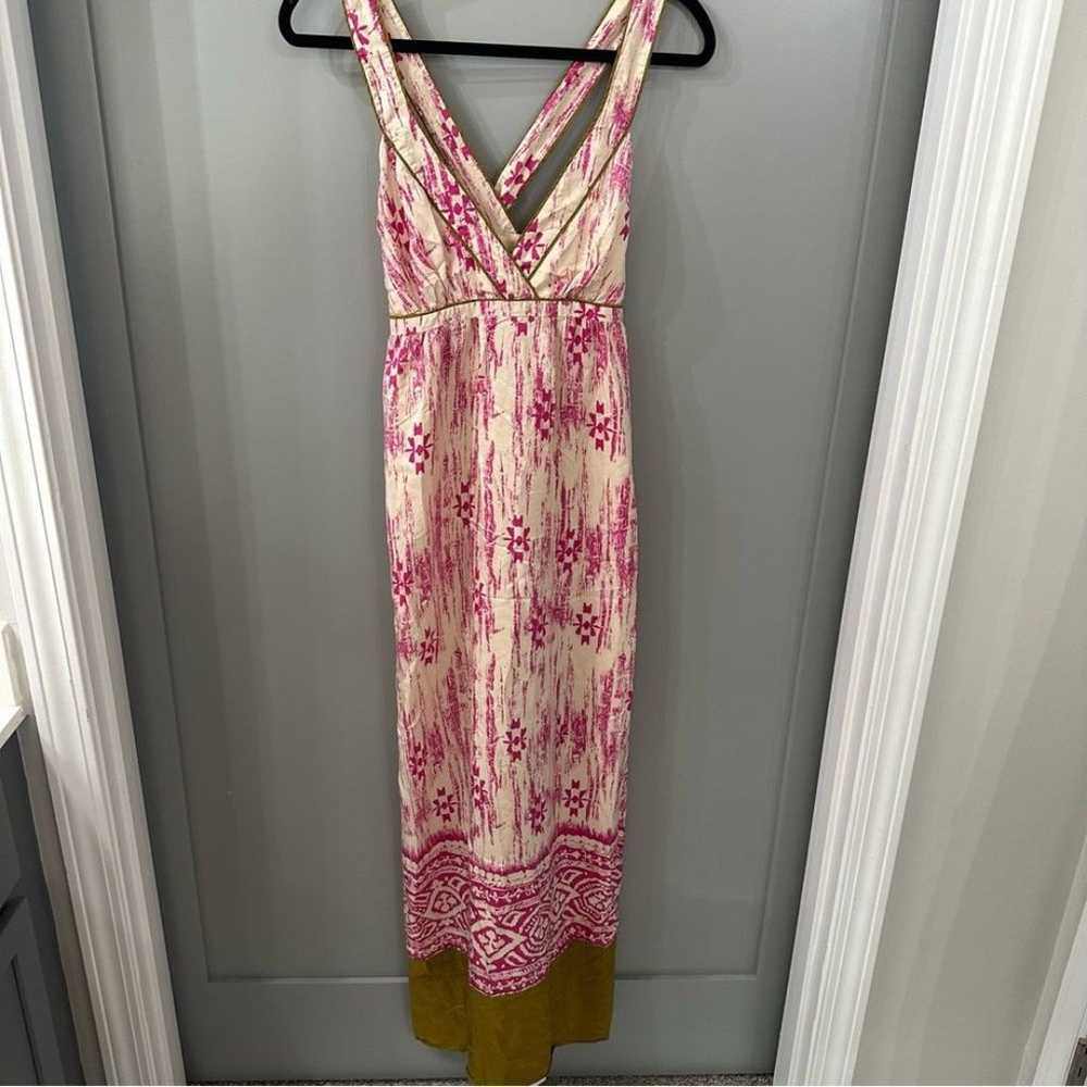 Ann Taylor LOFT 100% Silk Dress Abstract Ikat Pat… - image 3