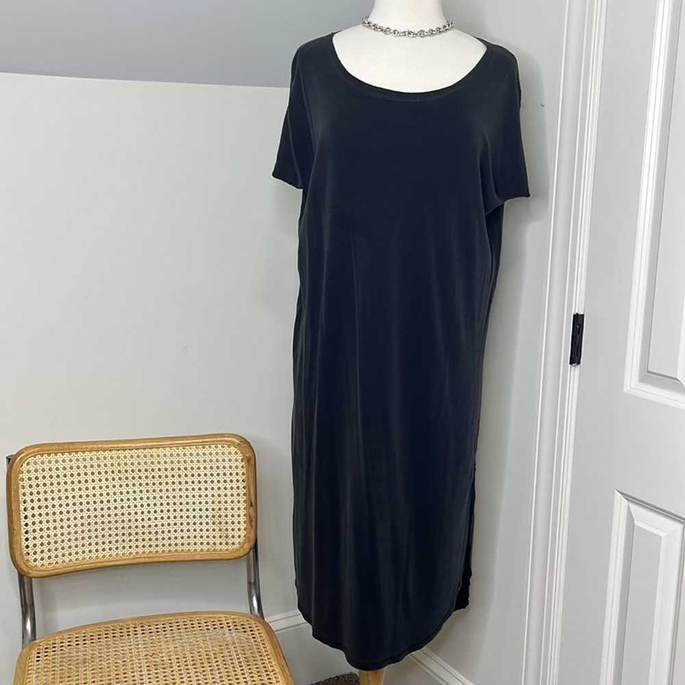 Molly Green black midi tee shirt dress - image 2