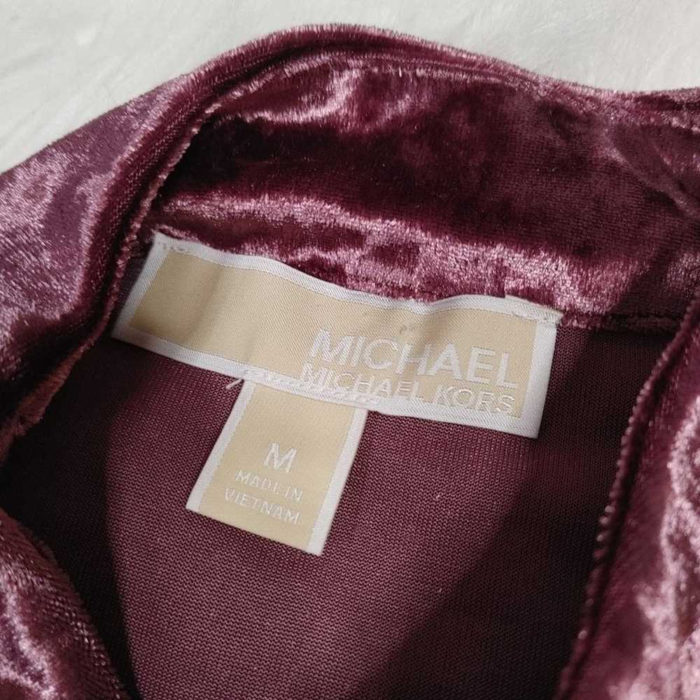 Michael Michael Kors Size Medium M Velvet Purple … - image 5
