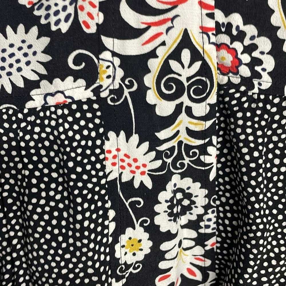 Boden Mollie Patchwork Dress Size 2 Black White R… - image 4