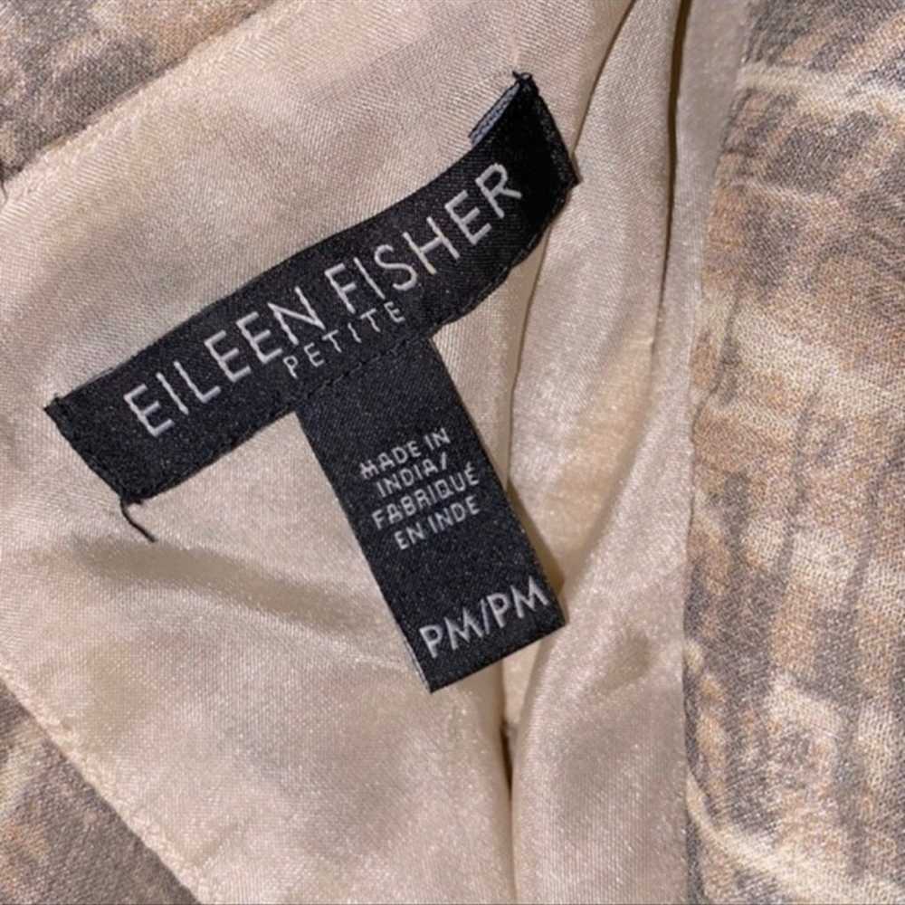 Eileen fisher silk dress size petite medium - image 4