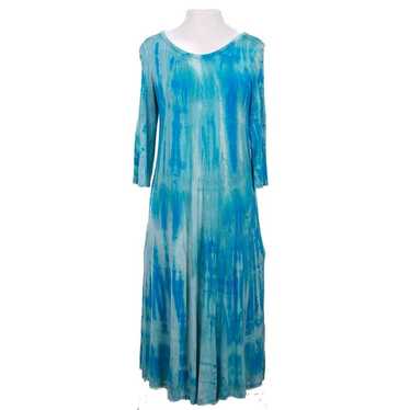 One of a kind Hand dyed rayon dress - image 1