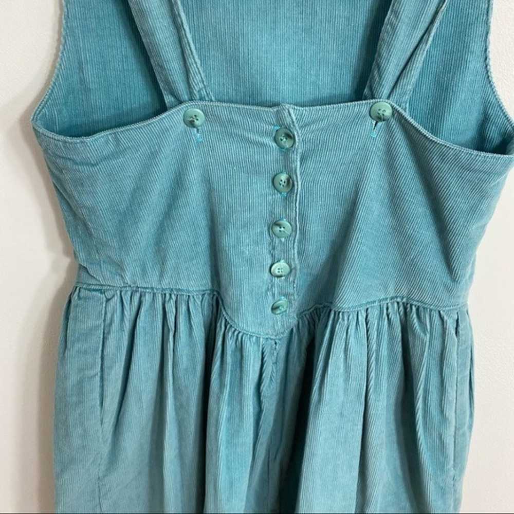 Vintage American Eagle Corduroy Dress Small Blue … - image 7