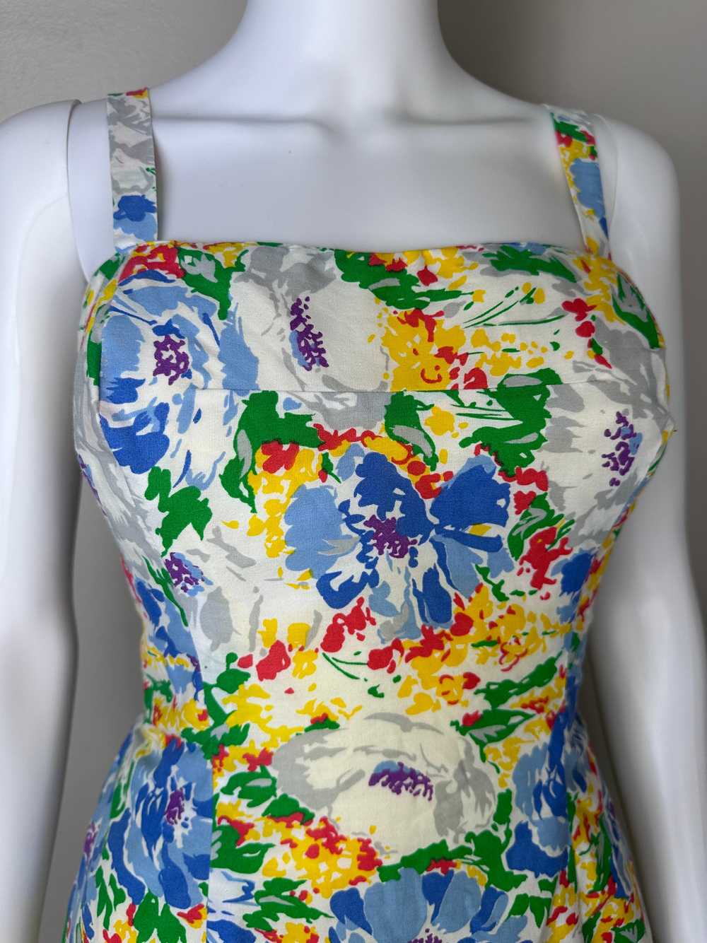 1960s Floral Romper, Gabar Swimsuit Playsuit Size… - image 2