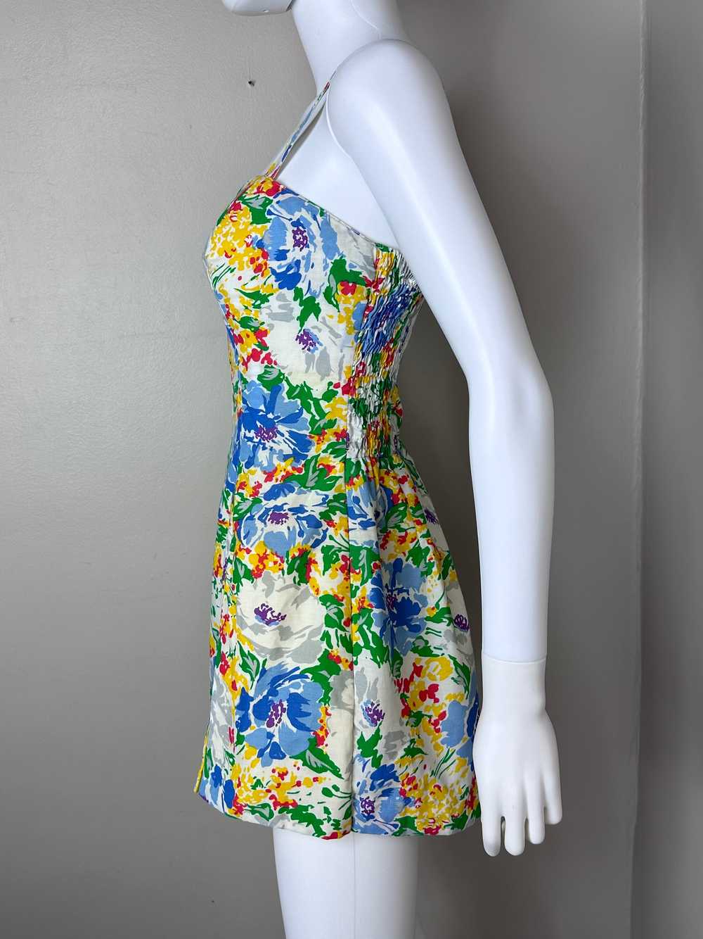 1960s Floral Romper, Gabar Swimsuit Playsuit Size… - image 3