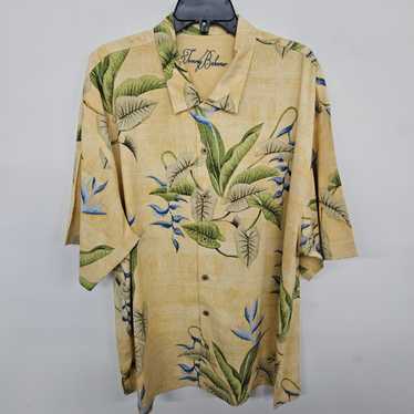Tommy Bahama Yellow Floral Button Up - image 1