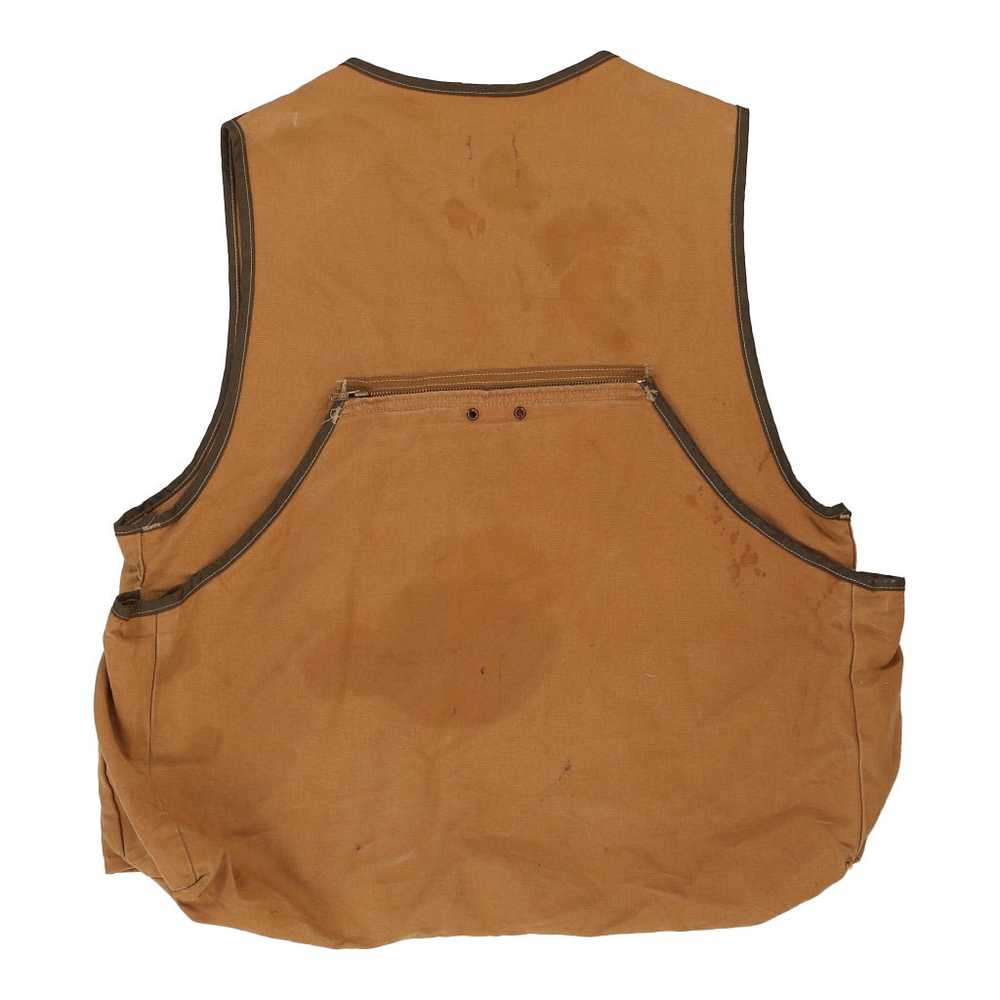 Heavily Worn Carhartt Gilet - XL Brown Cotton - image 2