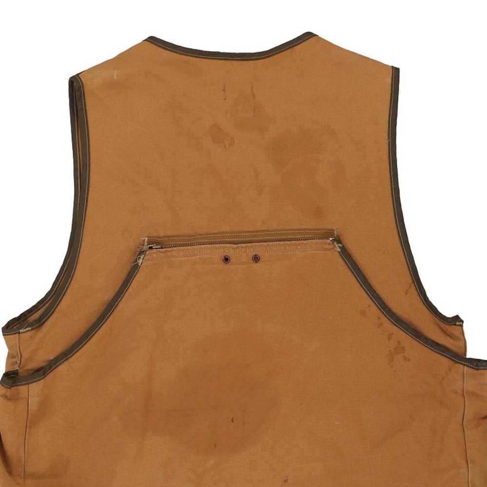 Heavily Worn Carhartt Gilet - XL Brown Cotton - image 7