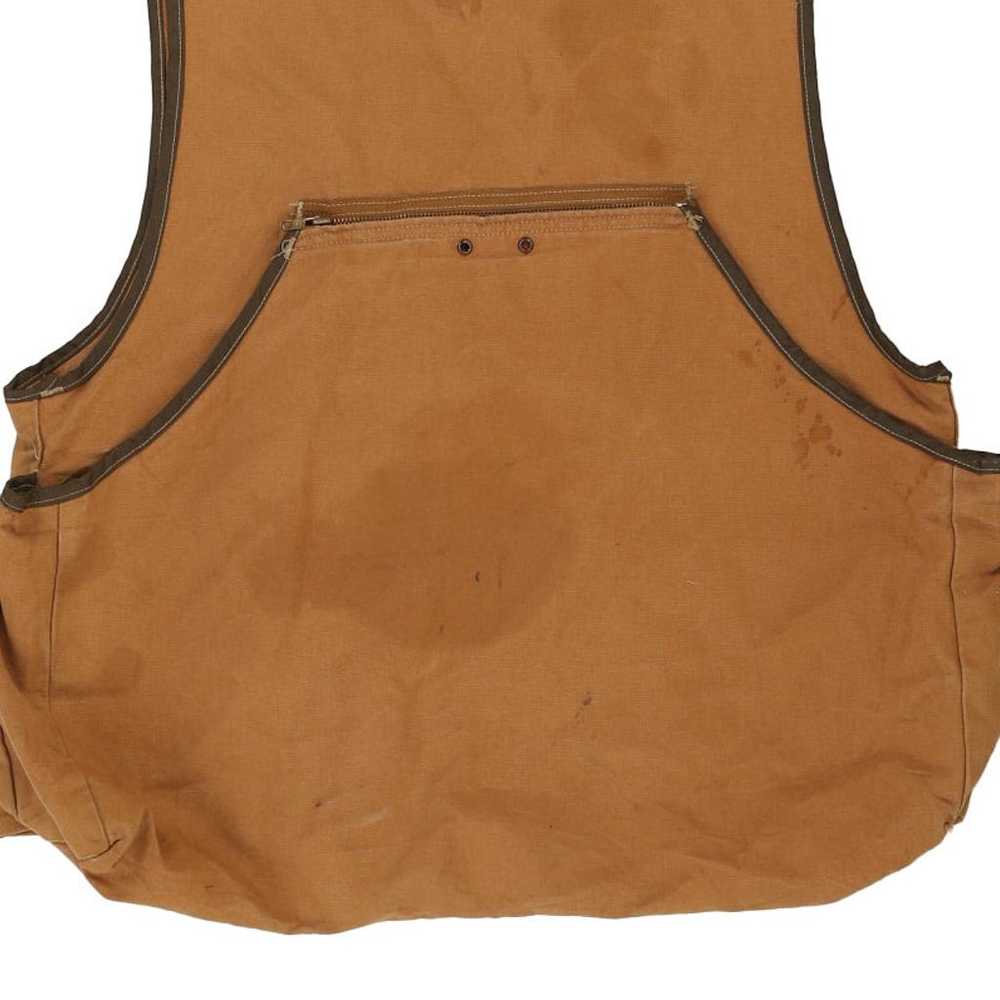 Heavily Worn Carhartt Gilet - XL Brown Cotton - image 8