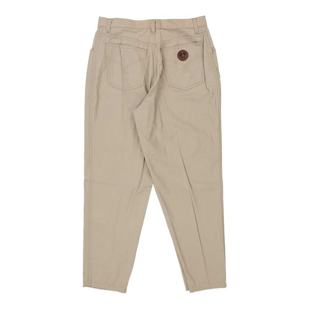 Moschino Jeans Trousers - 29W UK 12 Beige Cotton - image 1