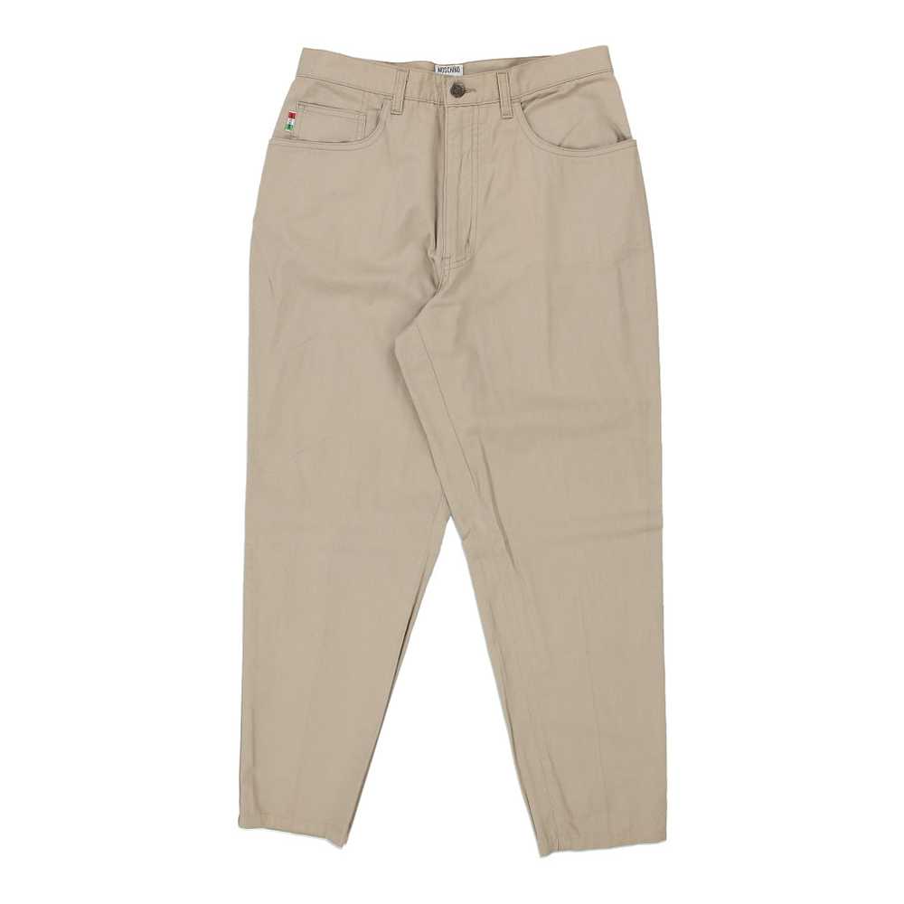Moschino Jeans Trousers - 29W UK 12 Beige Cotton - image 2