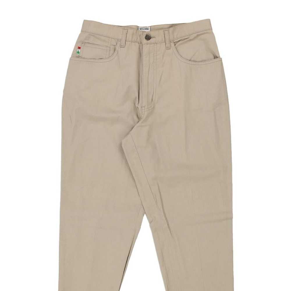 Moschino Jeans Trousers - 29W UK 12 Beige Cotton - image 5