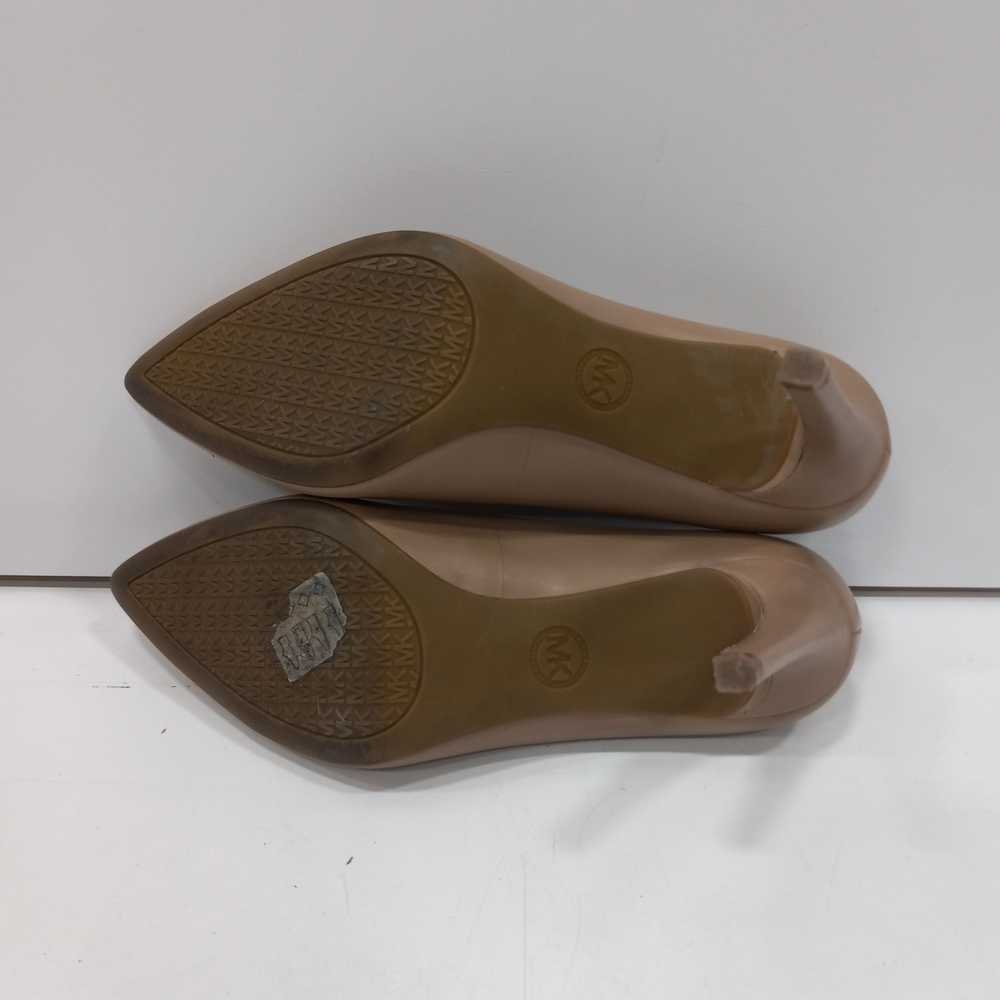 Michael Kors Beige Leather Pump Heels Size 8.5 - image 5