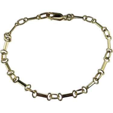 14 Karat Yellow Gold Link Bracelet #16922 - image 1