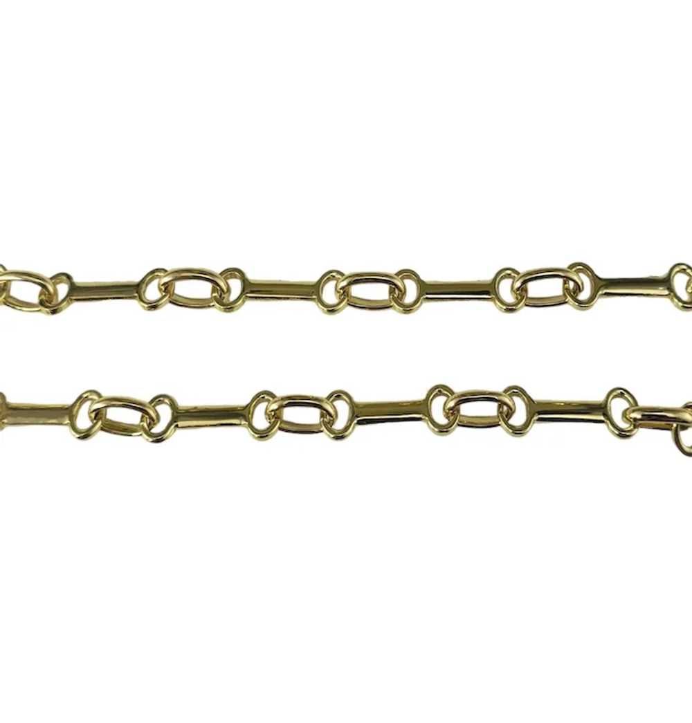 14 Karat Yellow Gold Link Bracelet #16922 - image 2