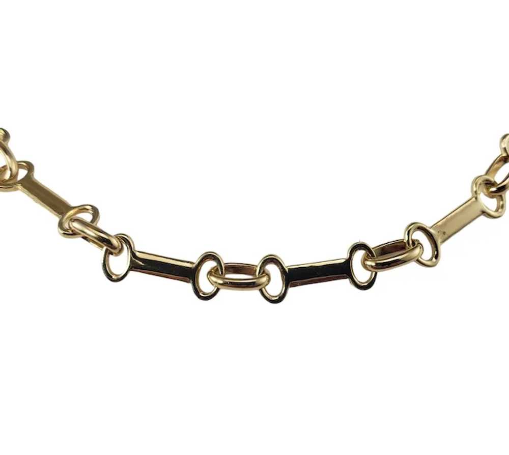 14 Karat Yellow Gold Link Bracelet #16922 - image 3