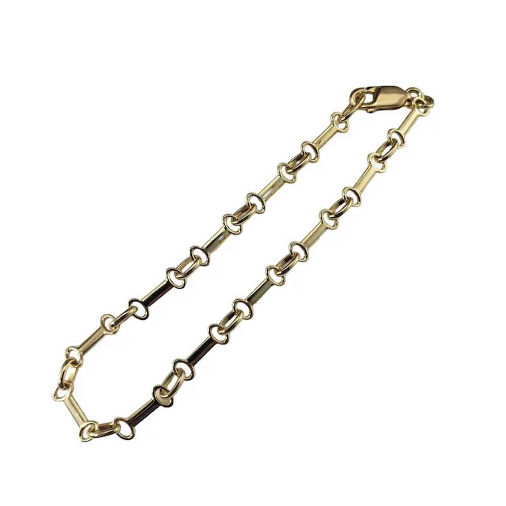 14 Karat Yellow Gold Link Bracelet #16922 - image 4