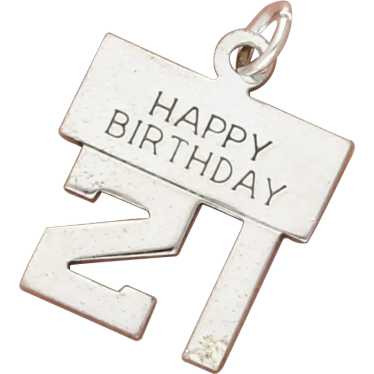 Wells Sterling Silver Vintage Happy 21St Birthday… - image 1