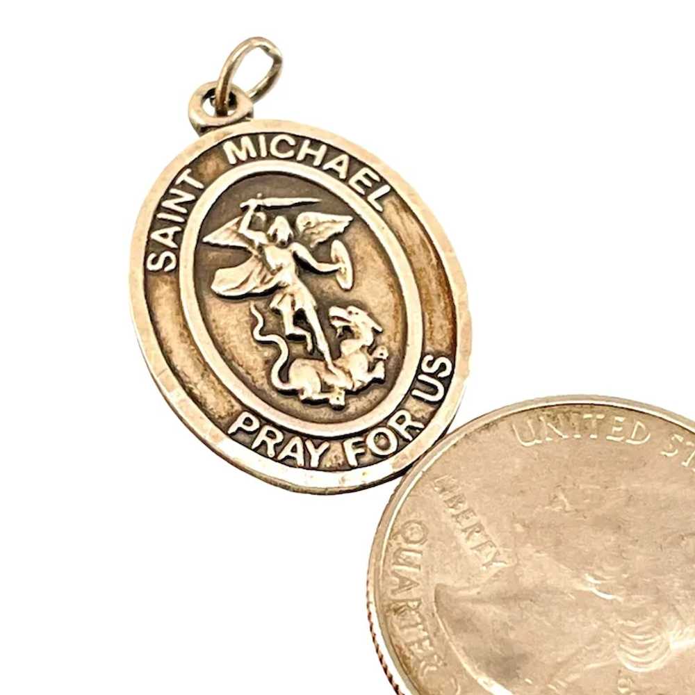 Silver Filled RLI St. Michael Pray for Us Medalli… - image 3