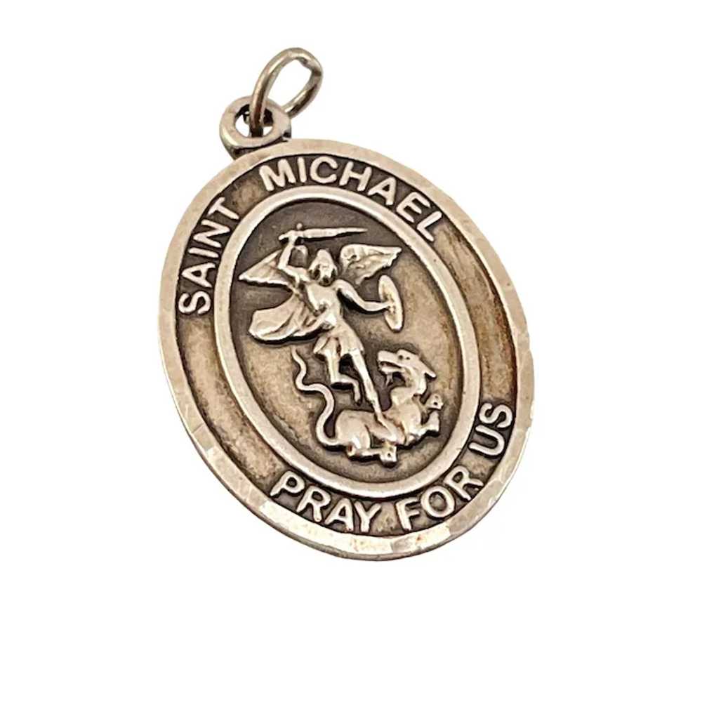 Silver Filled RLI St. Michael Pray for Us Medalli… - image 4