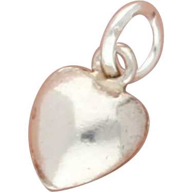 Sterling Silver Tiny Puffy Heart Charm