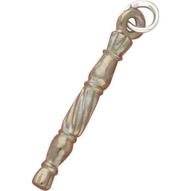 Sterling Silver Twister Bar Drop Charm - image 1