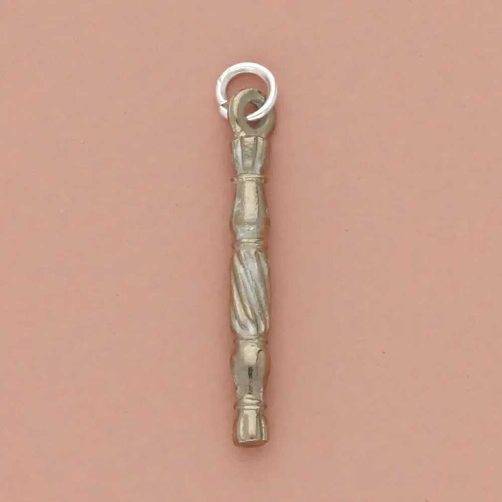 Sterling Silver Twister Bar Drop Charm - image 3