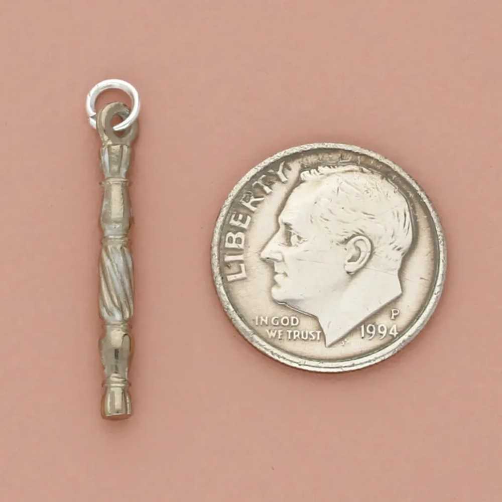 Sterling Silver Twister Bar Drop Charm - image 4