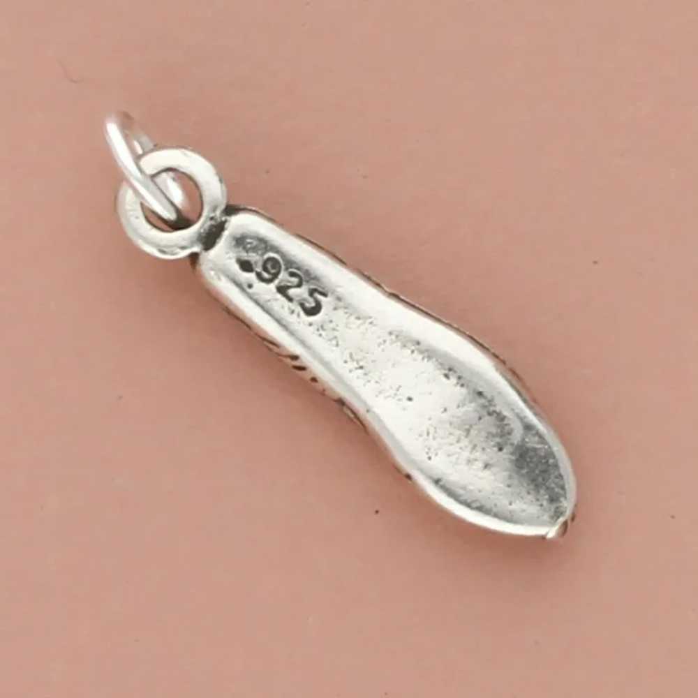 Sterling Silver 3D Flat Shoe Charm - image 3