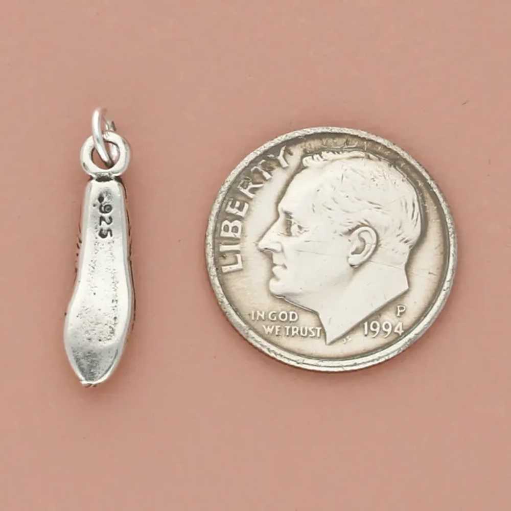 Sterling Silver 3D Flat Shoe Charm - image 4