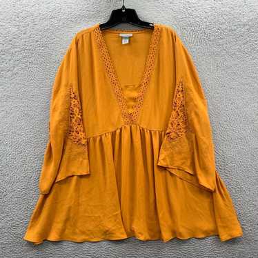 Vintage CATHERINES Blouse Womens 3X Top 3/4 Sleeve