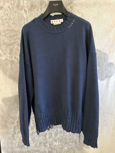 Marni Marni Distressed knit Sweater size 52 - image 1