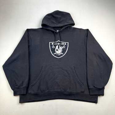 NFL Oakland Raiders Hoodie Sweatshirt Large Black 