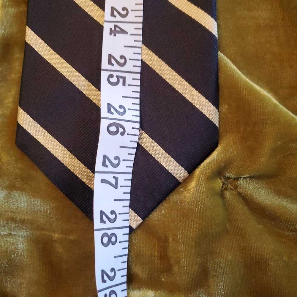 Other Benton-Knight black and gold silk necktie - image 2