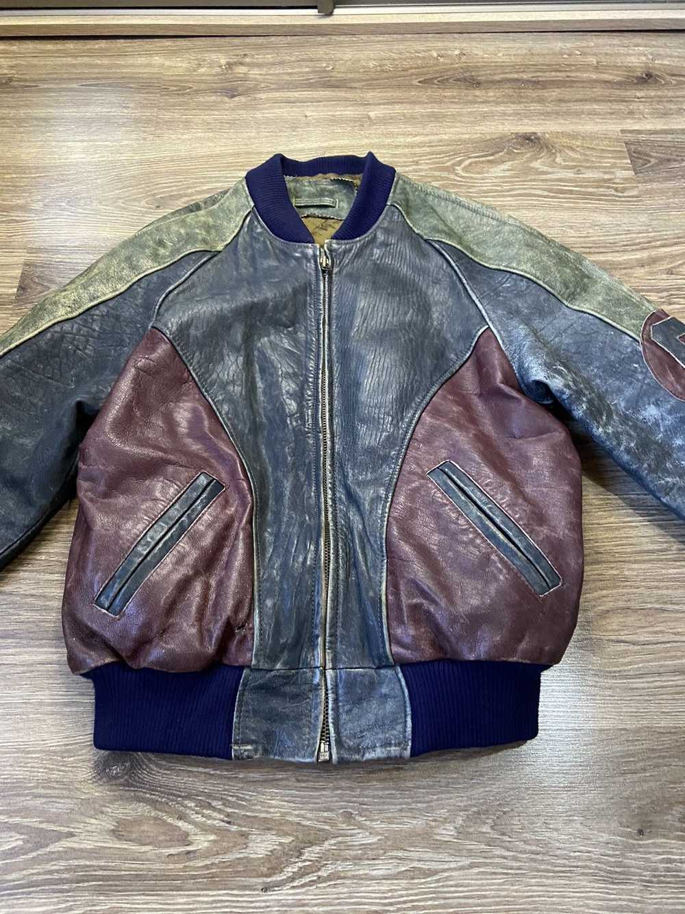 8-Ball × Japanese Brand × Leather Jacket 🎱 RARE … - image 11