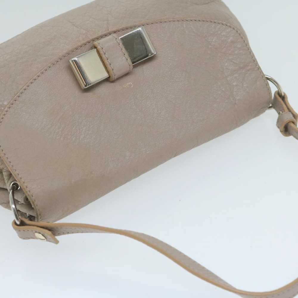 Chloe Chloe Lily Shoulder Bag Leather 2way Beige … - image 6