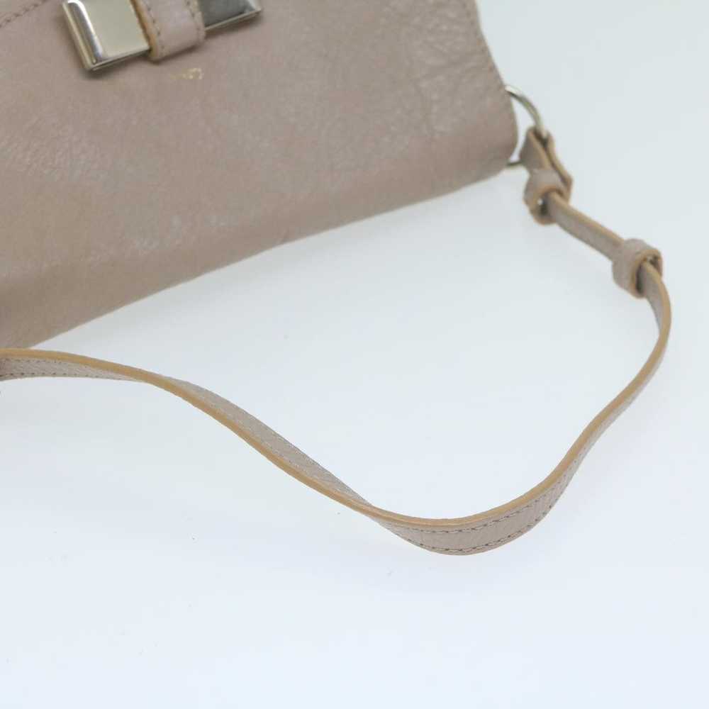 Chloe Chloe Lily Shoulder Bag Leather 2way Beige … - image 7