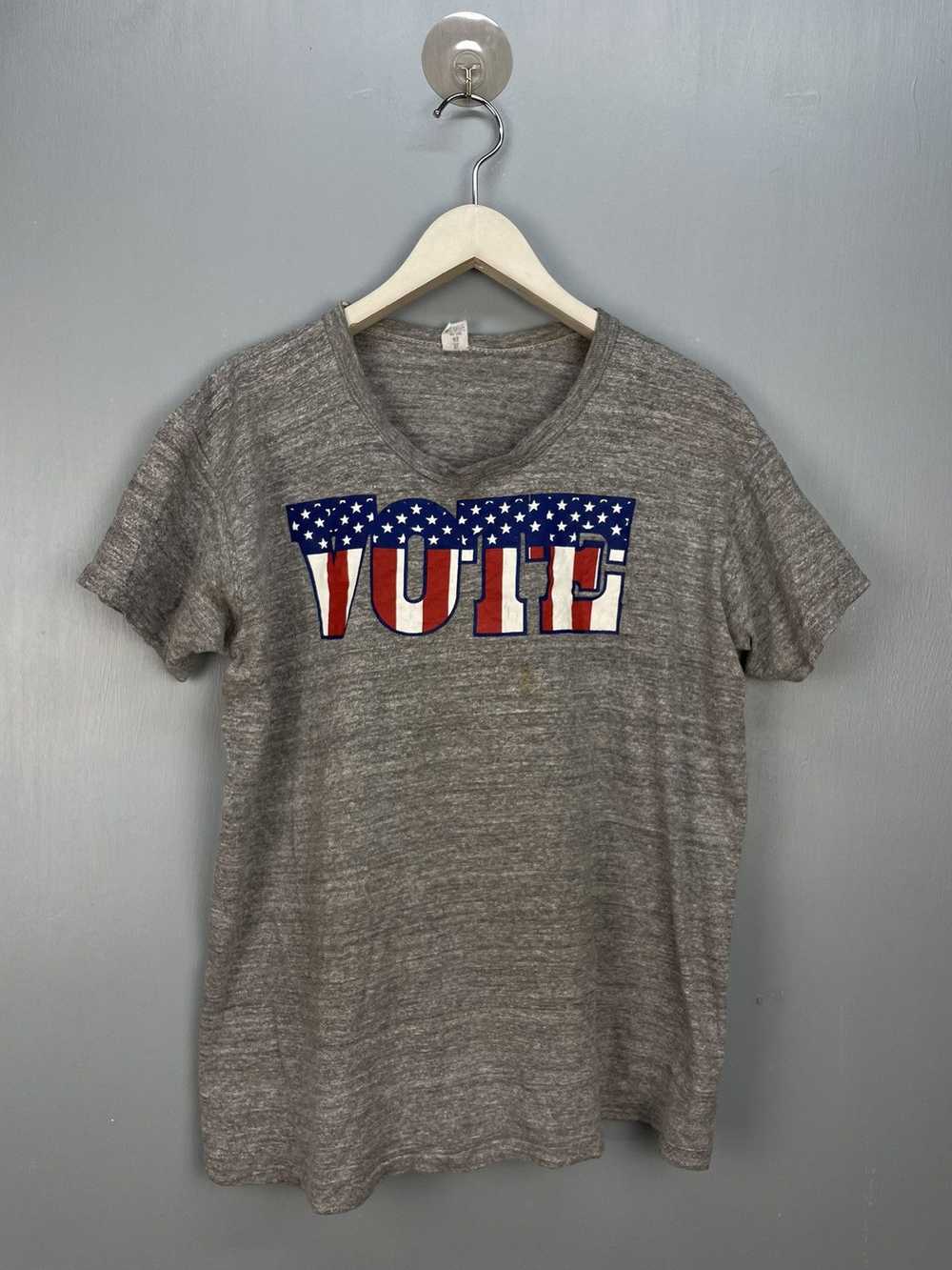 Streetwear × Vintage Vintage 60s “VOTE” rayon ble… - image 1